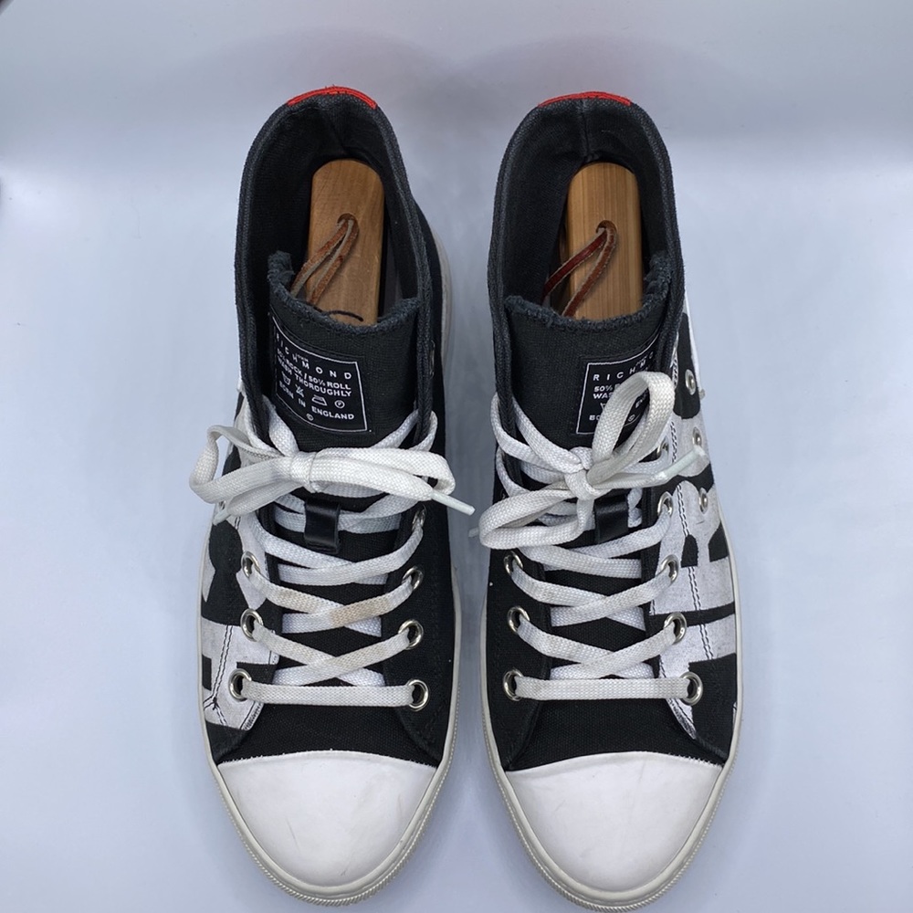 John Richmond 50% Rock / 50% Roll Born in England Hightop Sneaker Size 8 - Picture 5 of 12